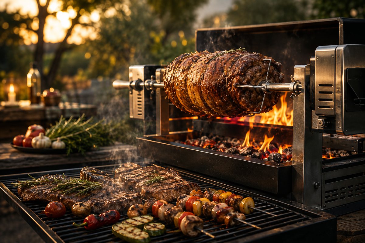 Broche et barbecue